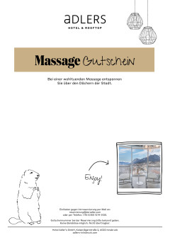 Massage Gutschein