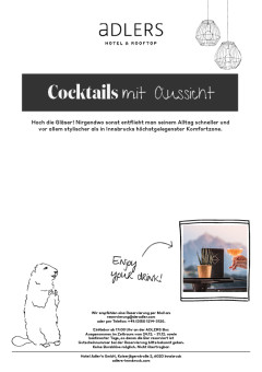 Cocktails mit Aussicht