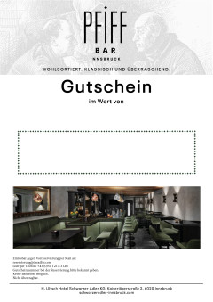 Wertgutschein Pfiff Bar