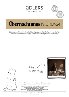Übernachtungsgutschein