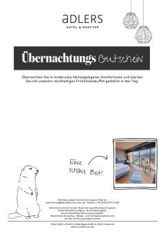 Übernachtungsgutschein